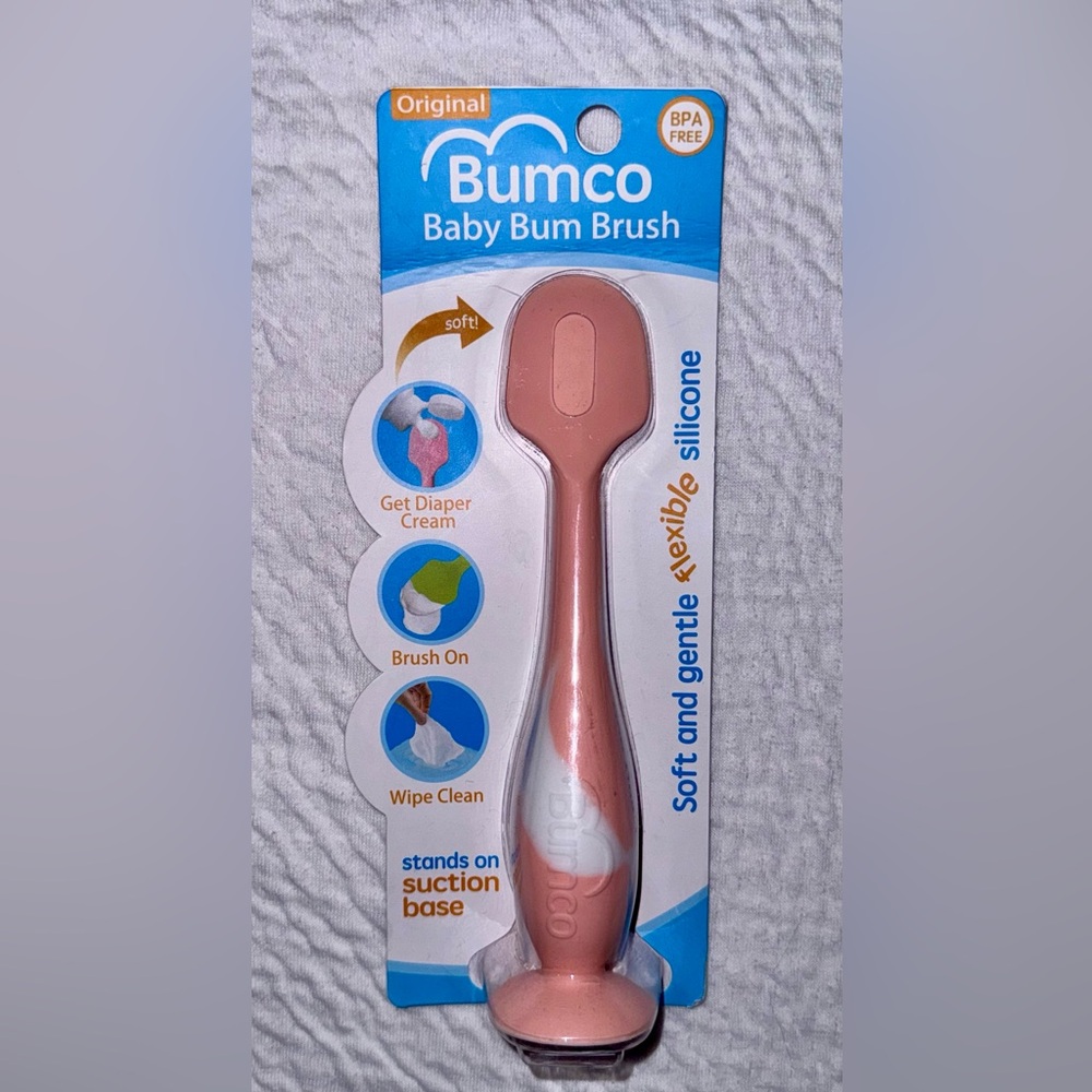 BumCo Baby Bum Brush - Soft Pink Silicone